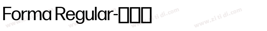 Forma Regular字体转换 Forma Regular字体转换